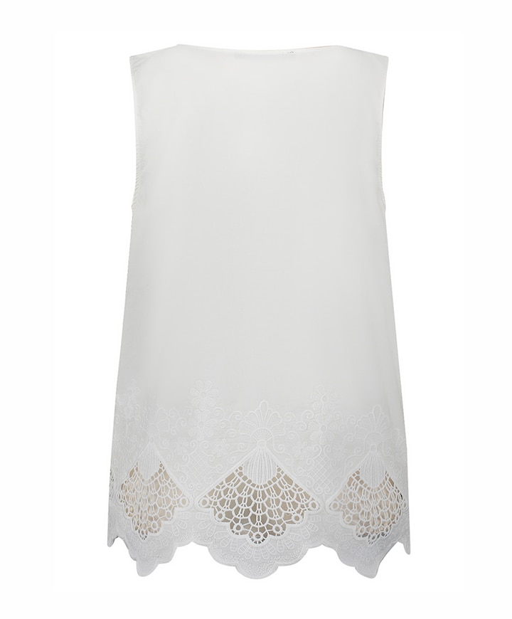 Dames top ecru