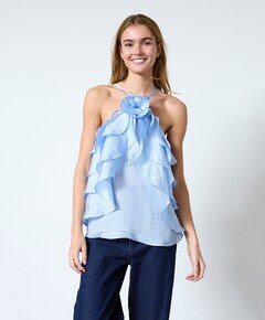 Dames top blauw