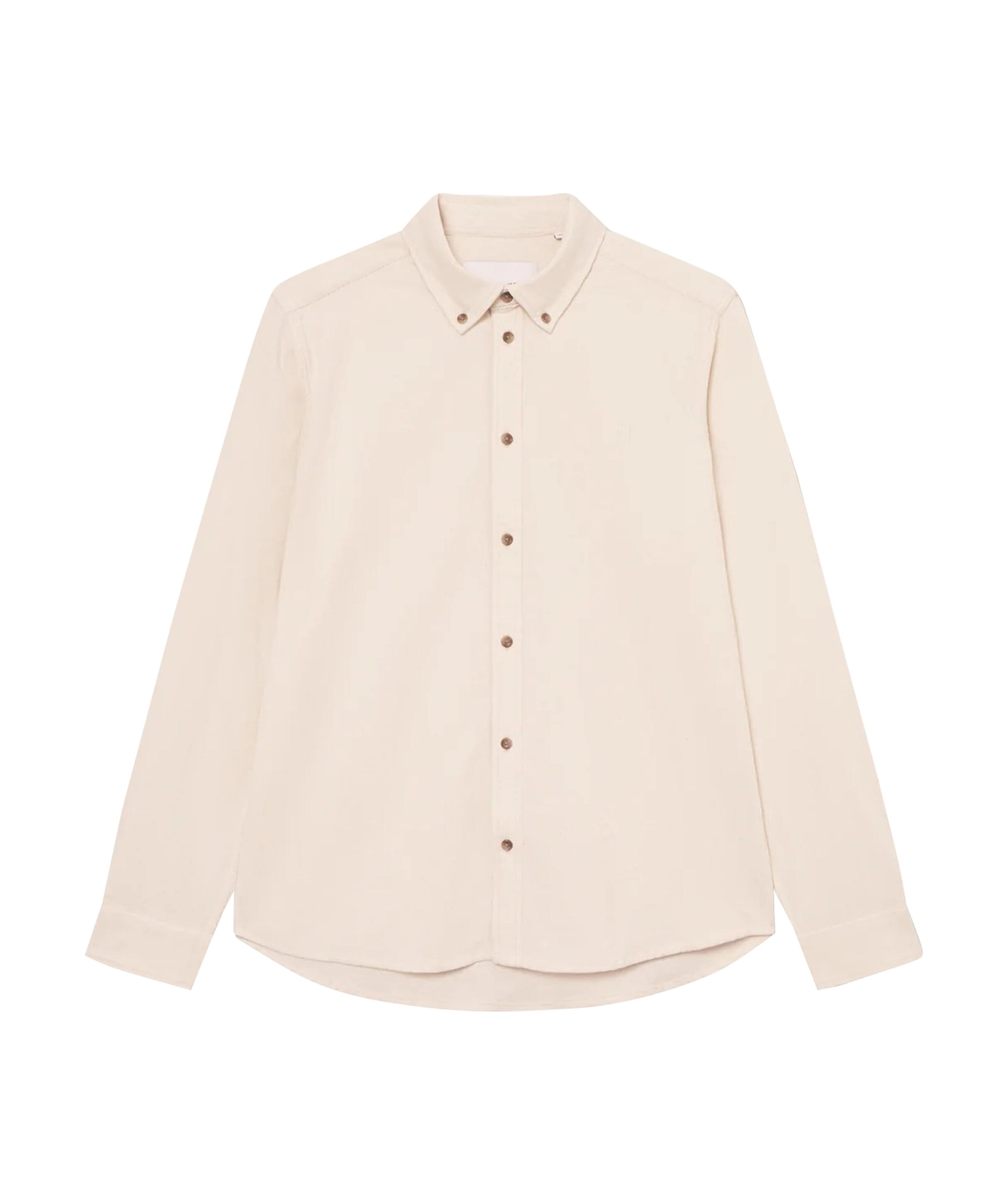 Overhemd lange mouw beige