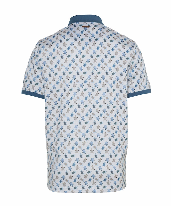 Heren polo blauw