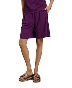 City dames korte broek paars
