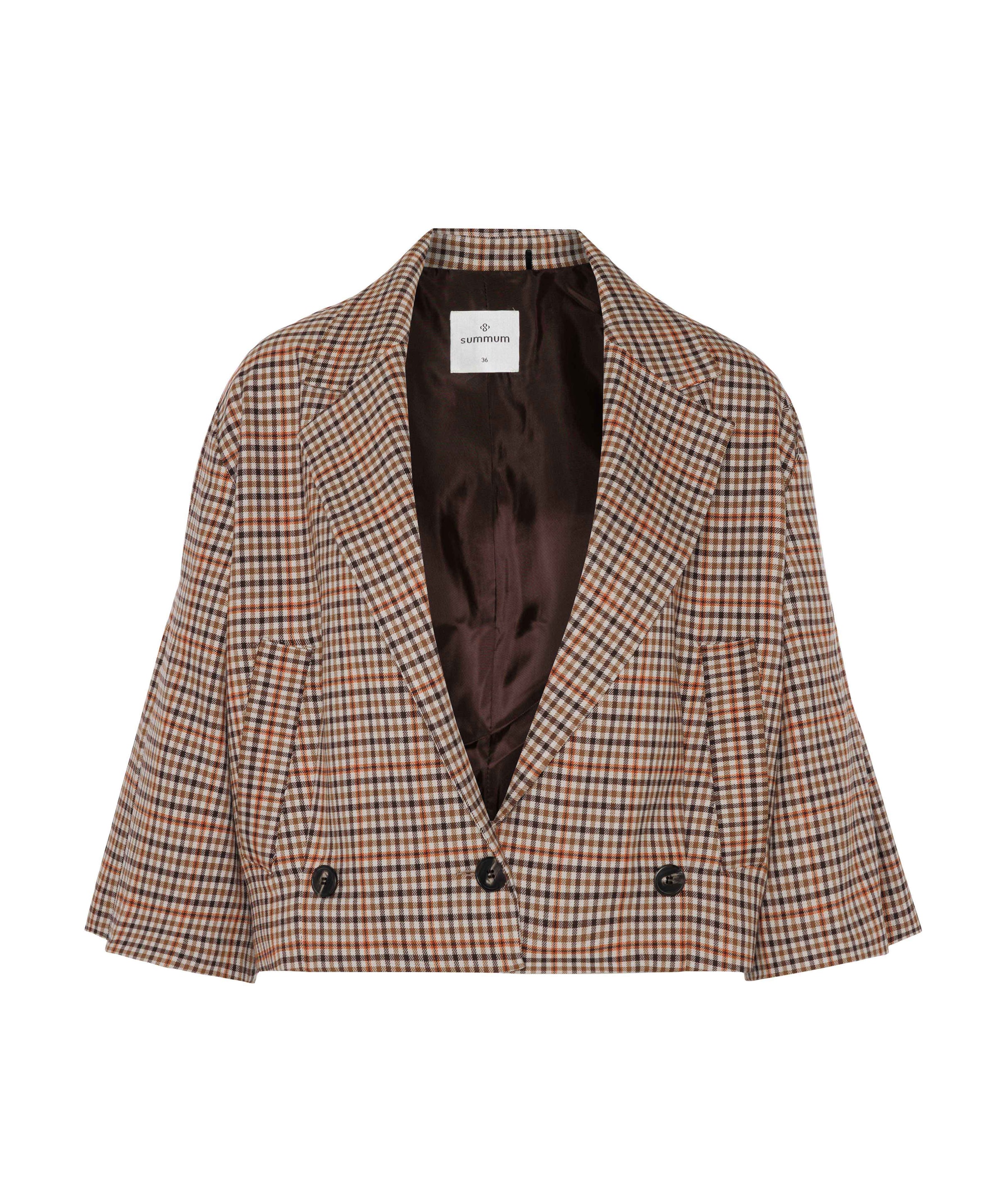 Dames blazer bruin