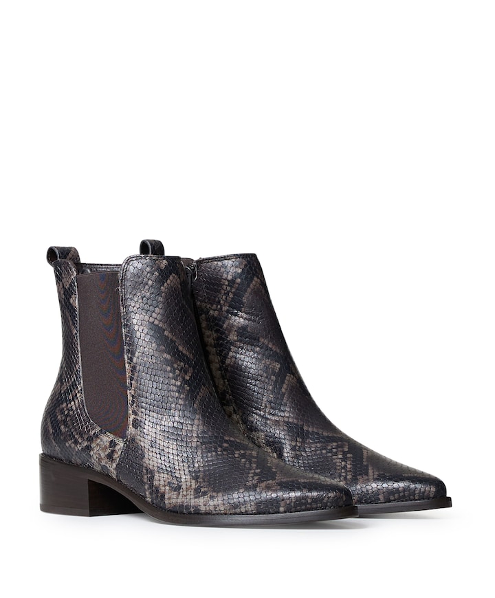 dames enkellaarzen bruin