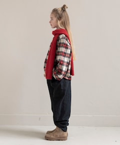 Meisjes blouse lange mouw rood