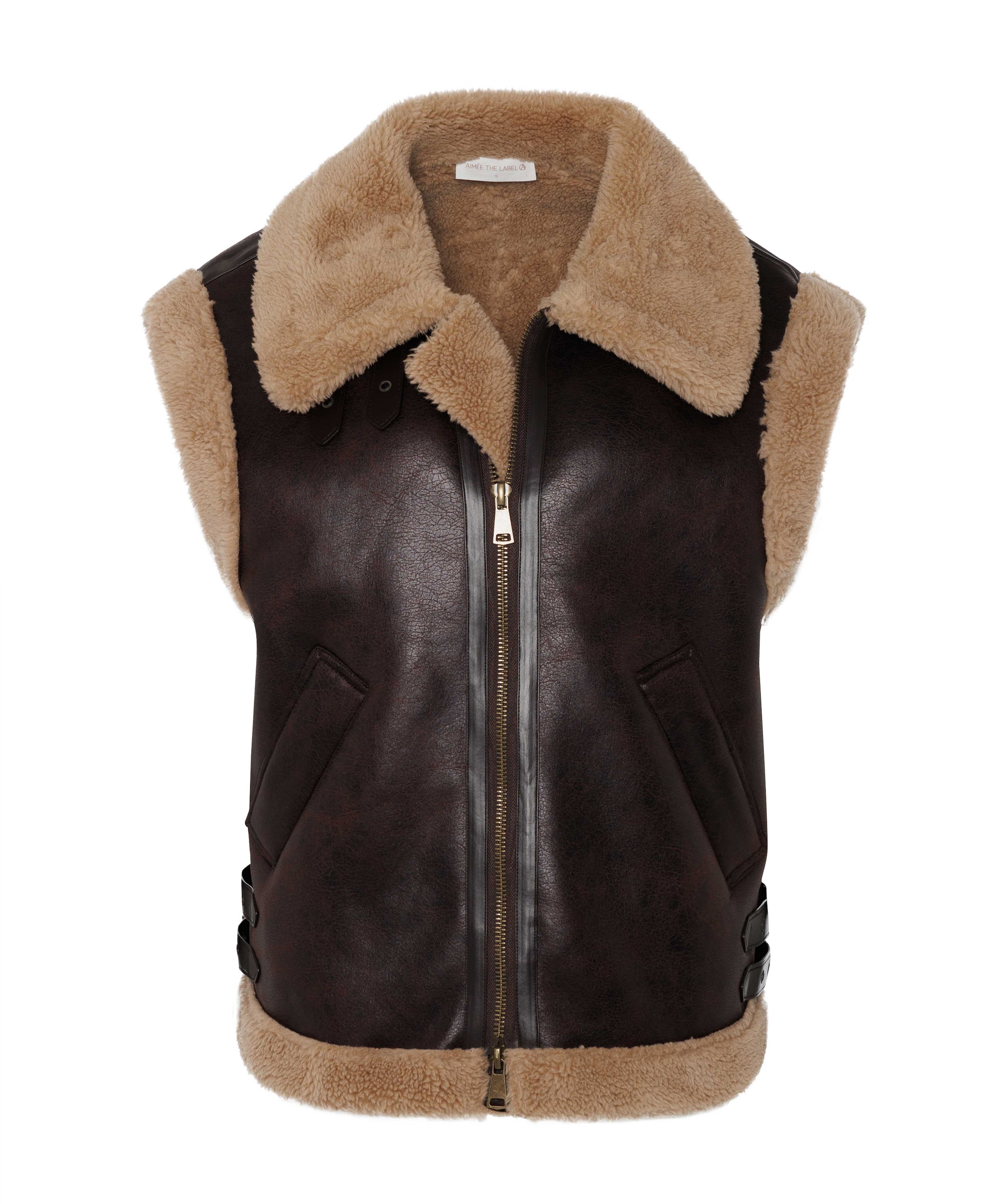 Dames bodywarmer bruin