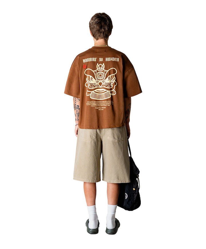 Heren T-shirt bruin