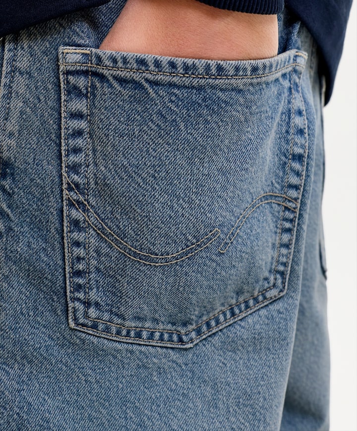 JJIALEX JJORIGINAL SQ 032 SN JNR jongens jeans blauw