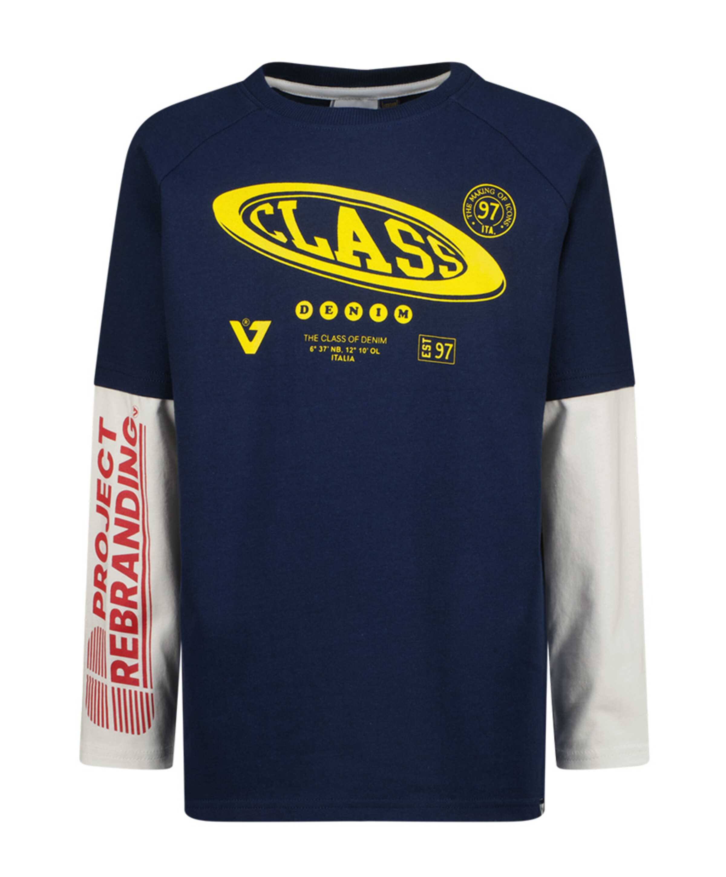 Jongens longsleeve blauw