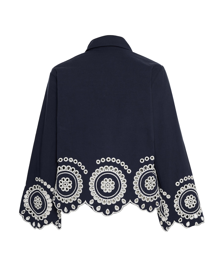 Dames blouse blauw