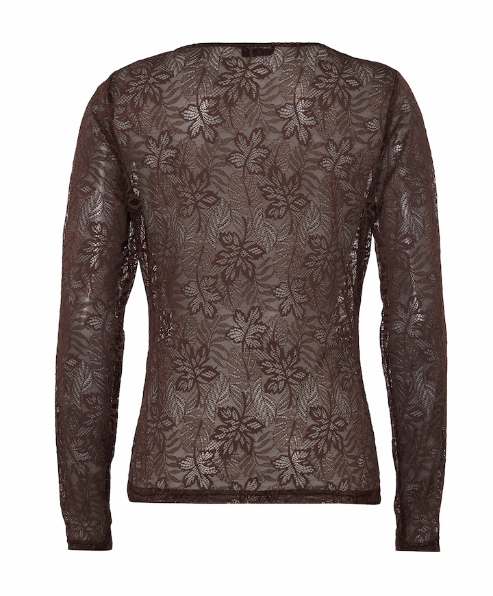Dames top bruin