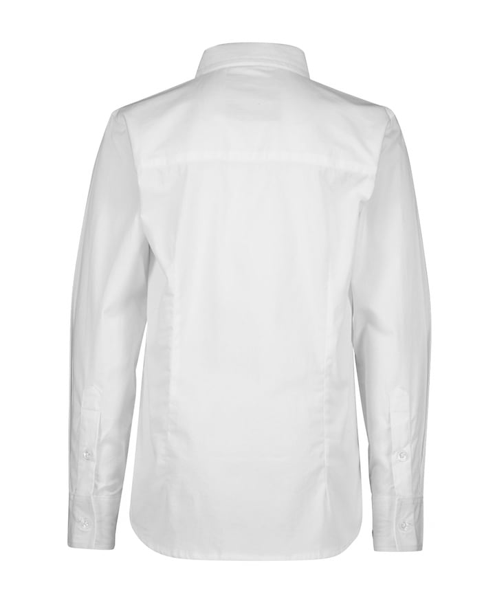 Jongens overhemd lange mouw wit