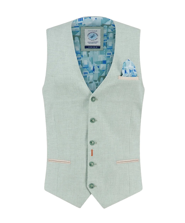 Heren gilet groen