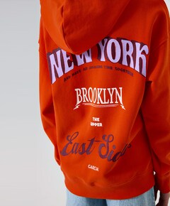 Meisjes hoodie oranje