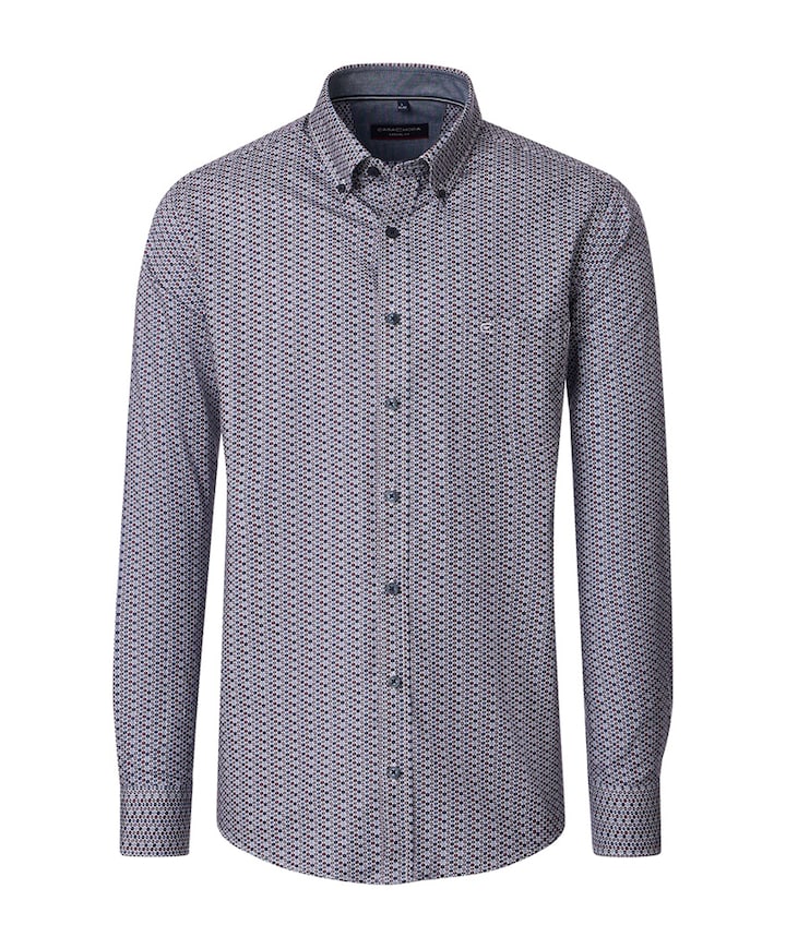 Overhemd lange mouw blauw