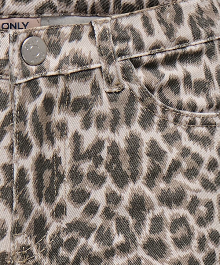 KOGANLIE-MADISON HW WIDE ANIMAL VD meisjes jeans beige