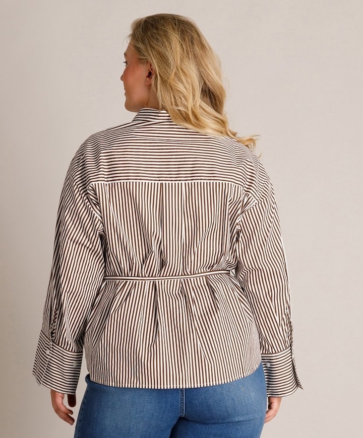Dames blouse bruin
