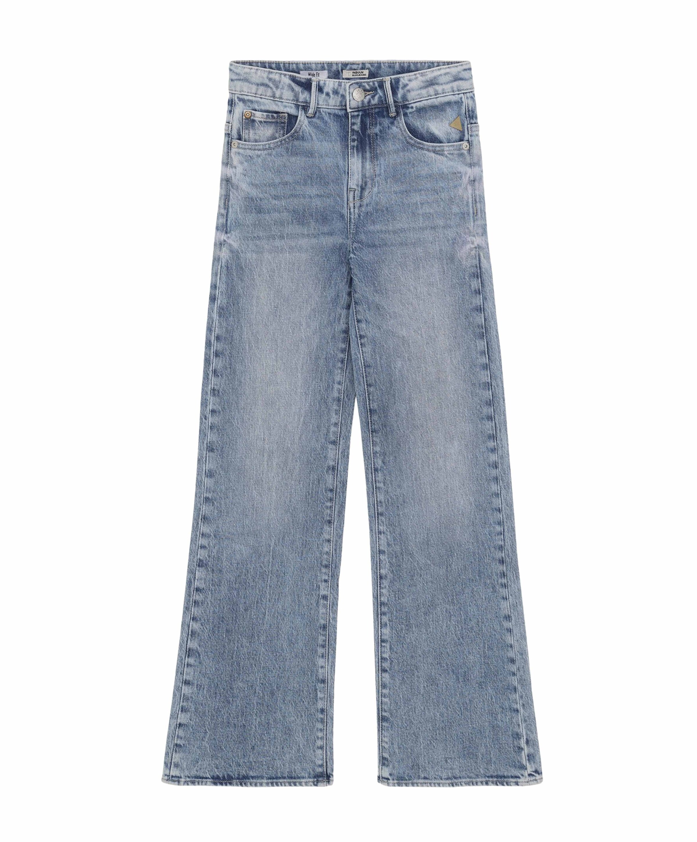 Wide Fit Medium jeans blauw