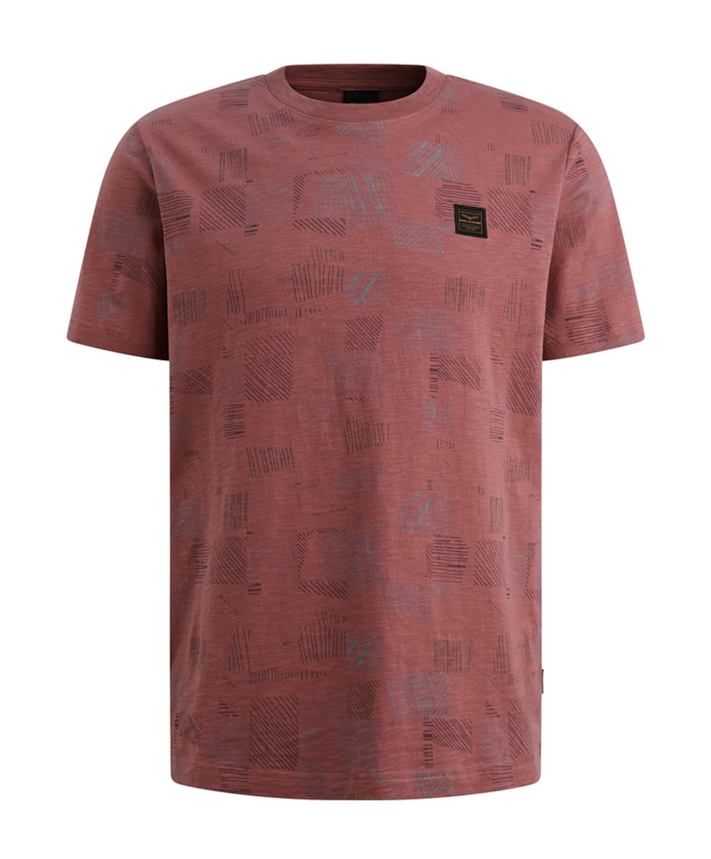 Heren t-shirt bordeaux