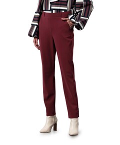 Anne bonded broek bordeaux