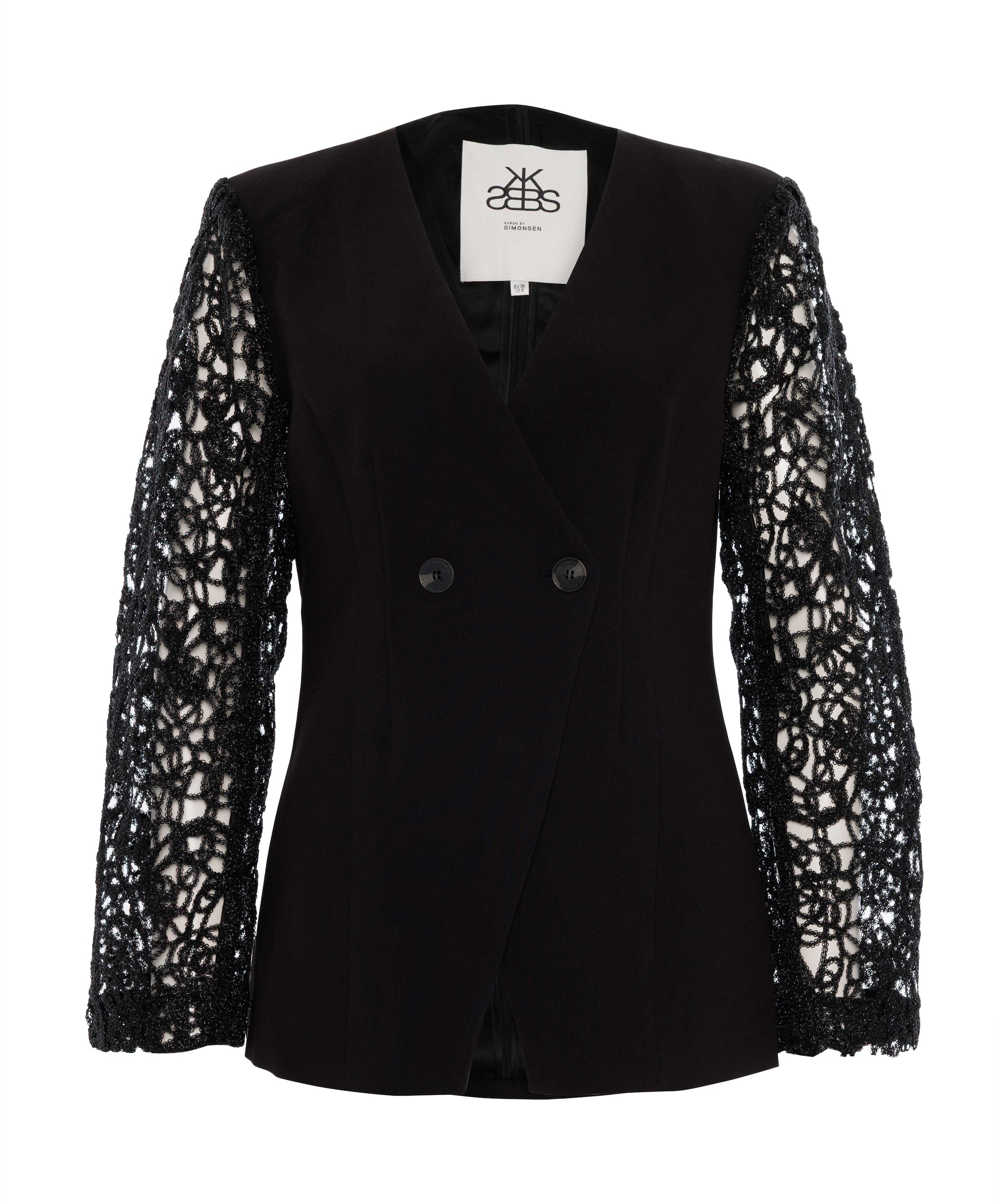 Dames blazer zwart
