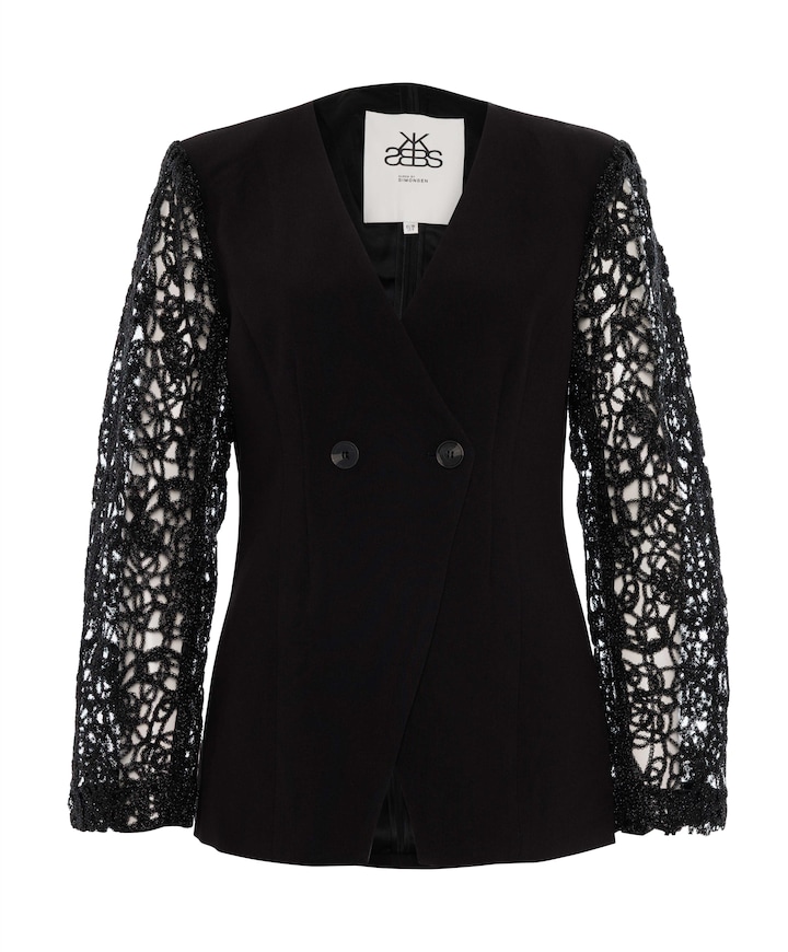 Dames blazer zwart