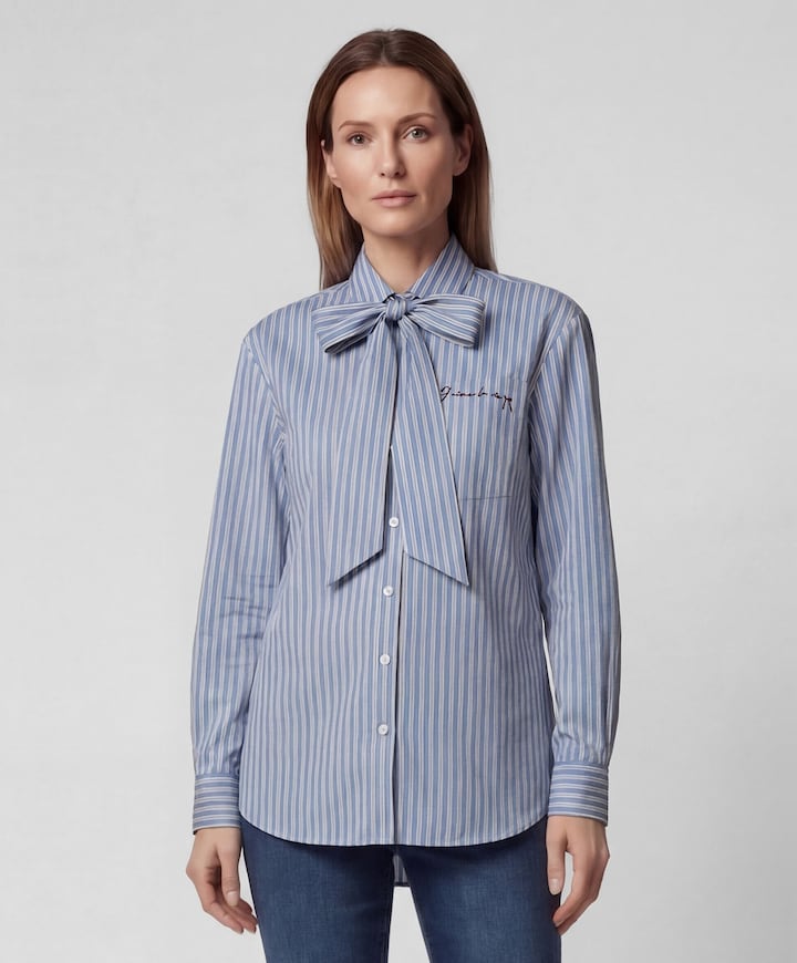 Dames blouse blauw