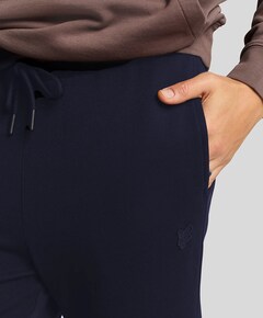 Superfine slim sweatpant broek blauw