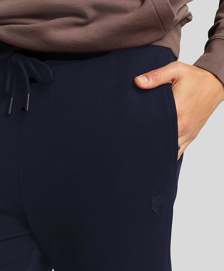 Superfine slim sweatpant broek blauw