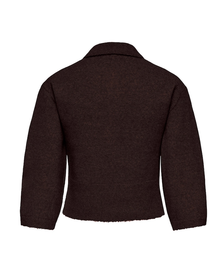 Dames vest bruin