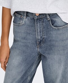 ONLHOPE HW WIDE FOLD UP  jeans blauw