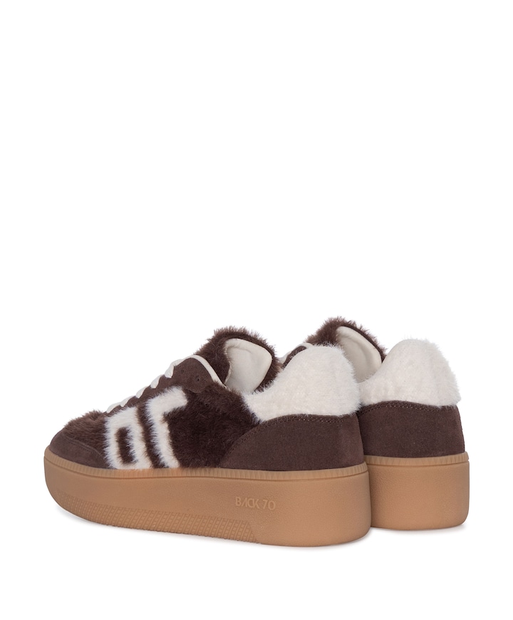 XXL dames sneakers bruin