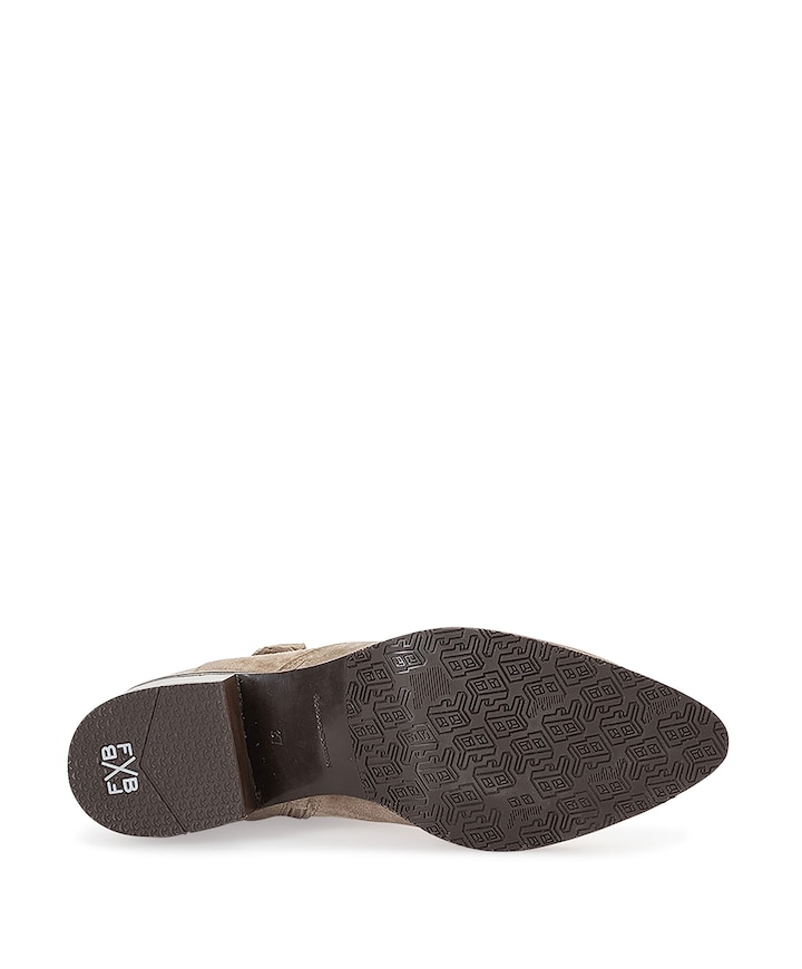 dames enkellaarzen beige