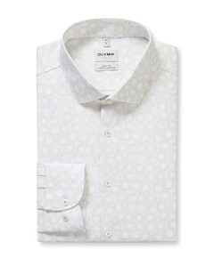 Heren overhemd lange mouw ecru