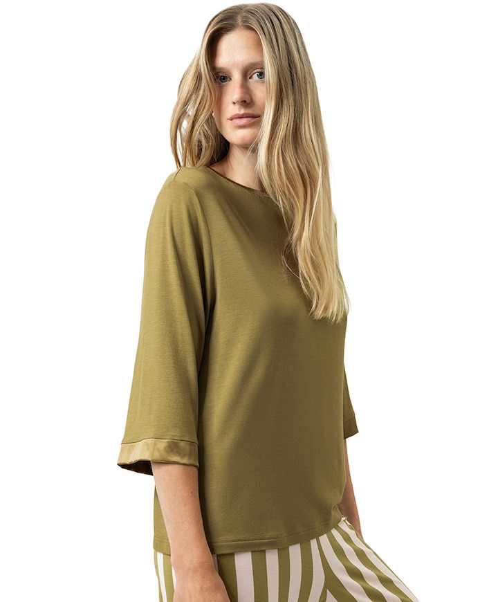 Dames pyjamatop groen