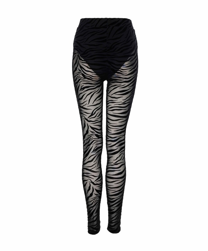 ZEBRA MESH dames broek zwart