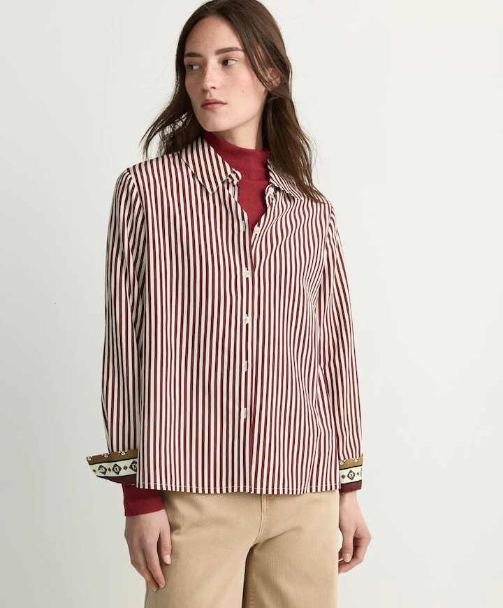 Dames blouse bordeaux