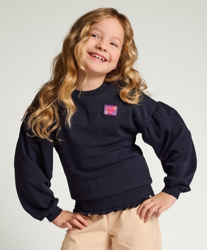Meisjes sweater blauw