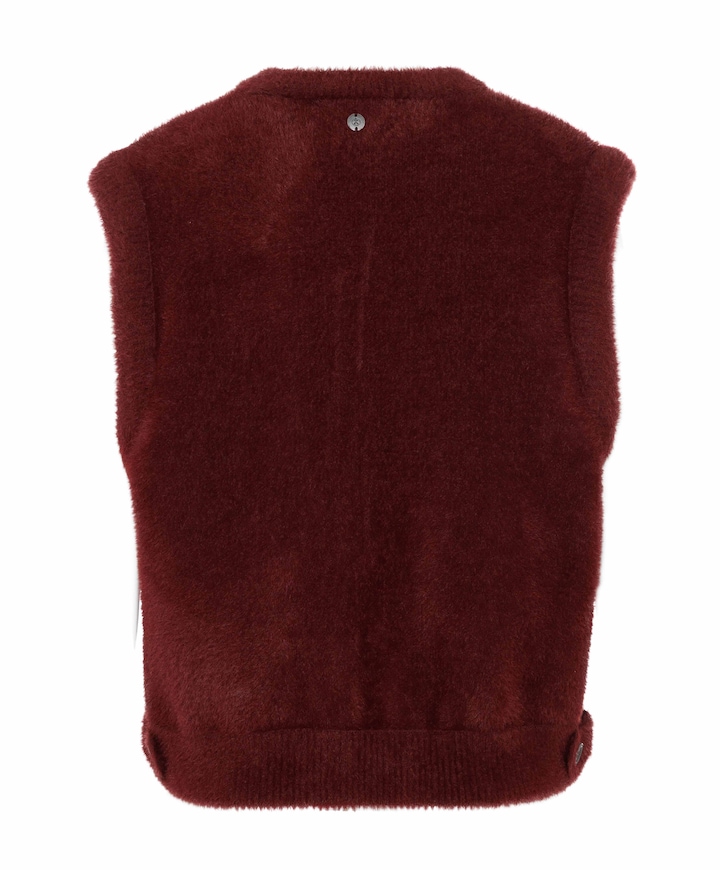 Dames gilet rood