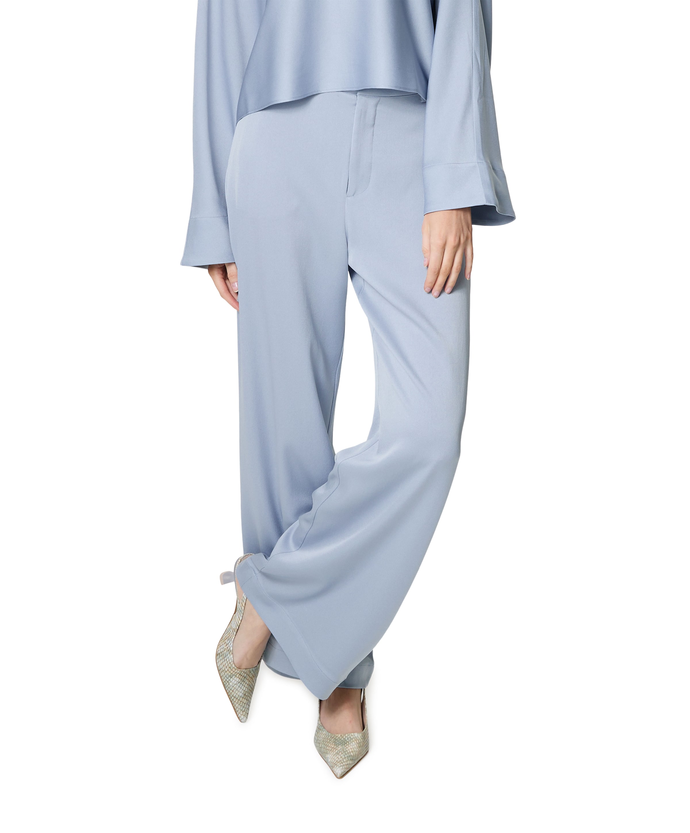 Mila dames broek blauw