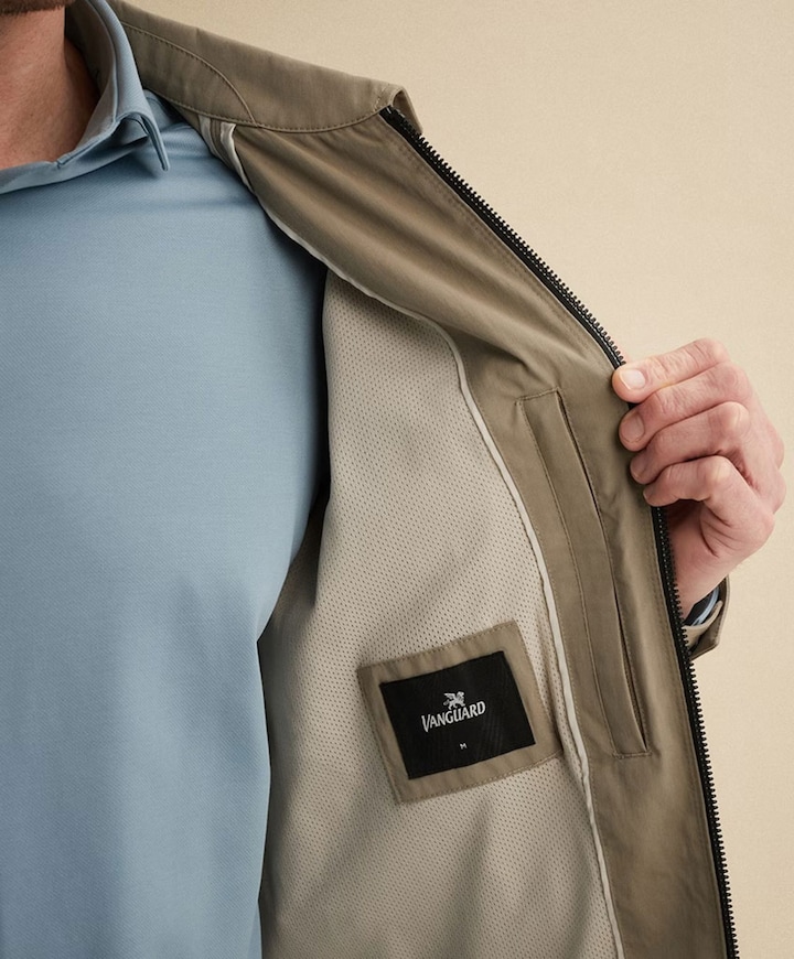 Heren jas beige