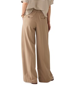 Viscose blend dames pantalon beige