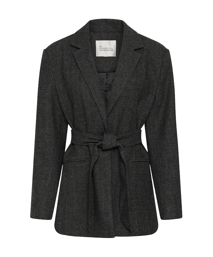 Dames blazer grijs