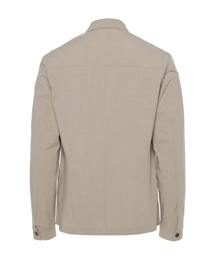 Heren overshirt beige