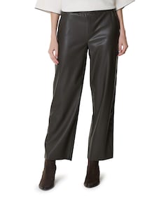 Wide leg dames broek bruin
