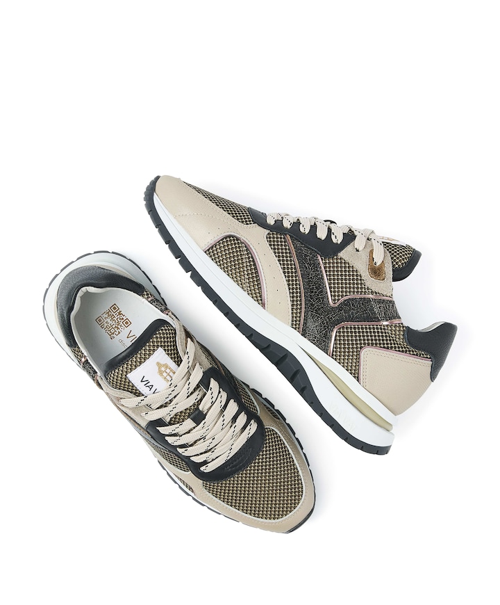 Usher Elliot dames sneakers beige