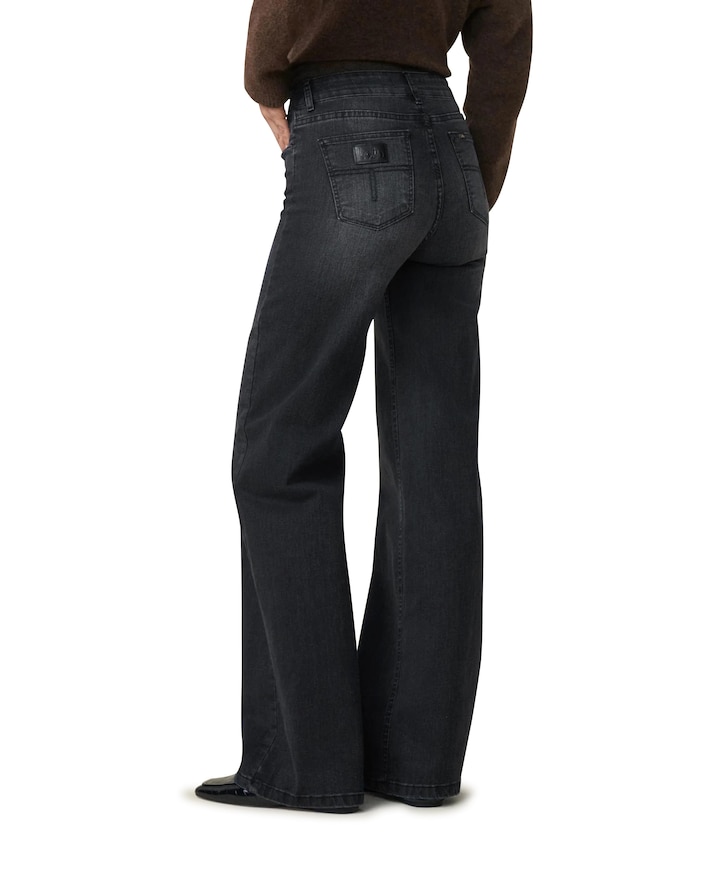 Palazzo 7562 Donatelle Black dames jeans zwart