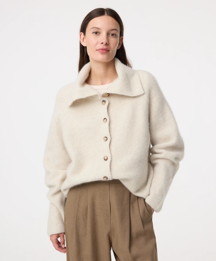 Dames vest beige