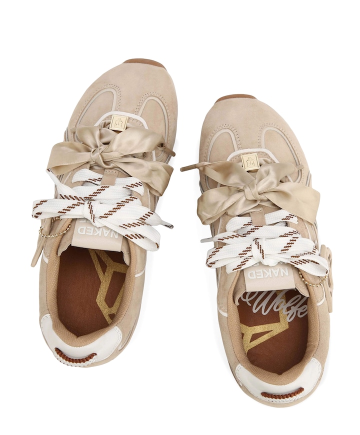 dames sneakers beige