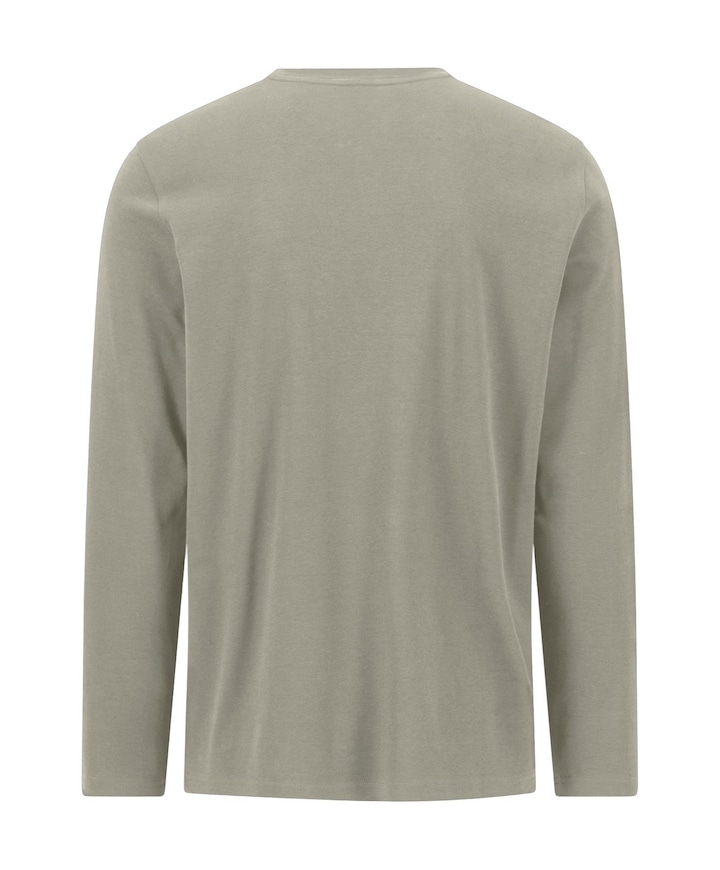 Heren longsleeve beige