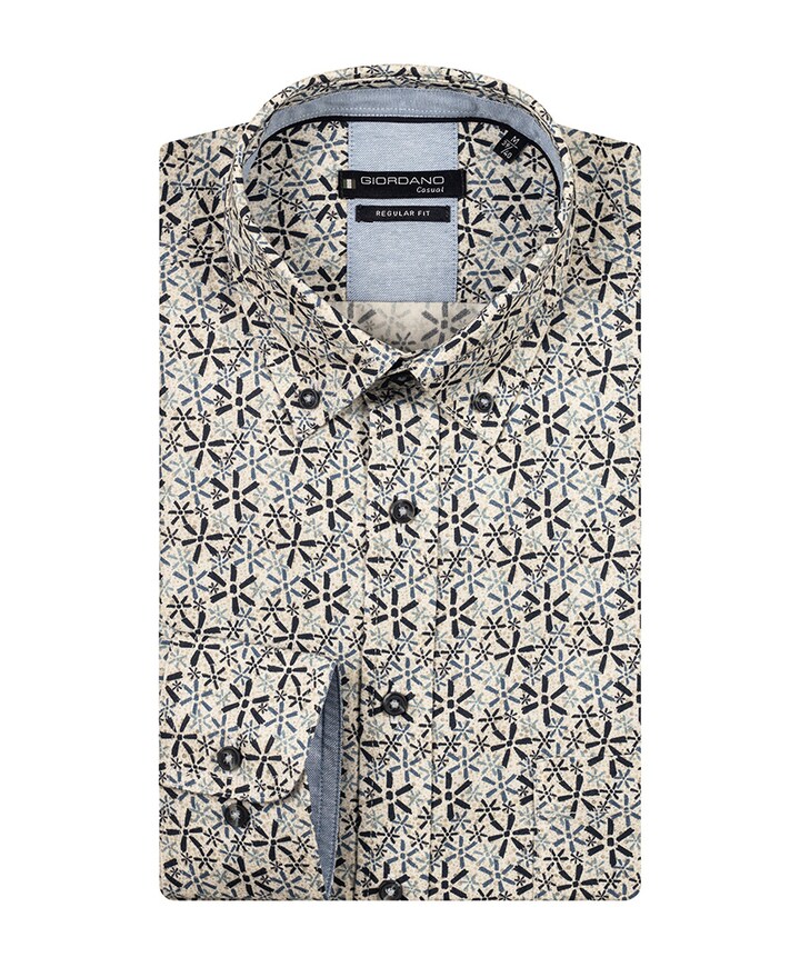 Overhemd lange mouw blauw